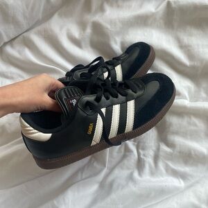 Adidas Women's Black and White Sneakers